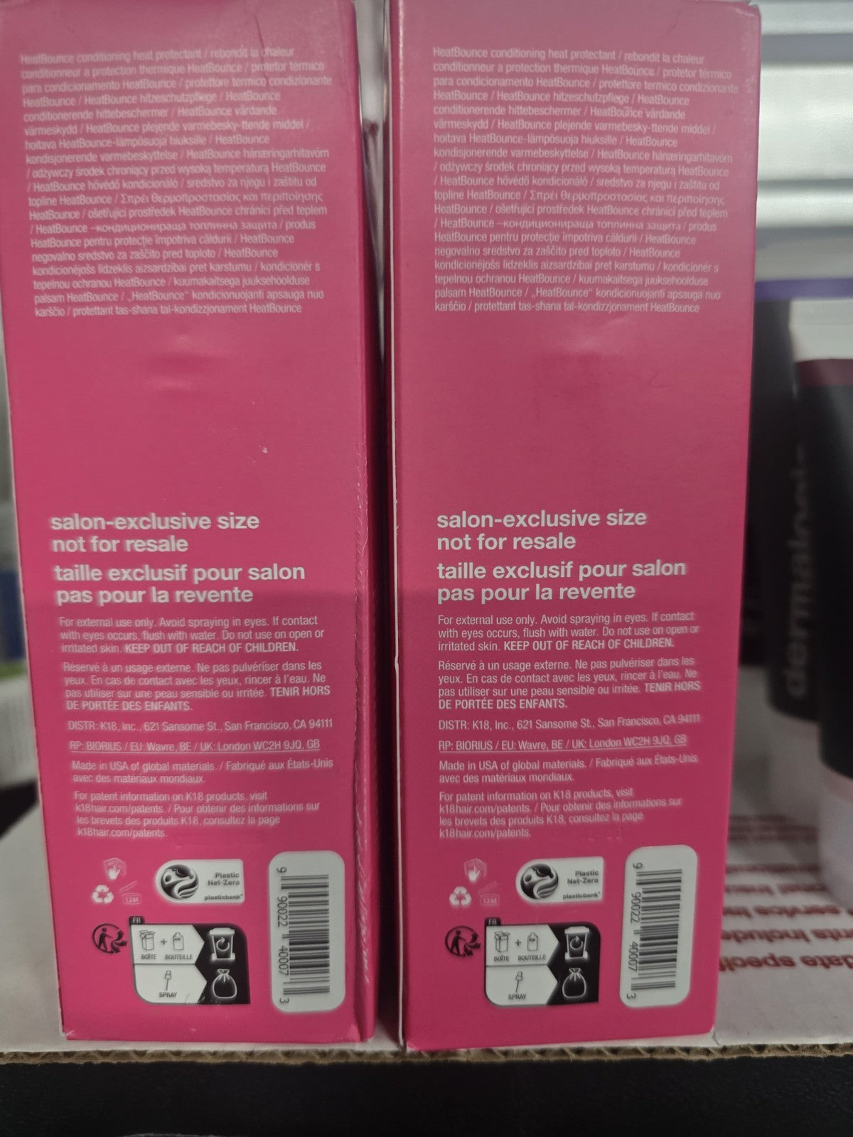 K18 HeatBounce Conditioning Heat Protectant Spray - 8 oz, Pack of 2