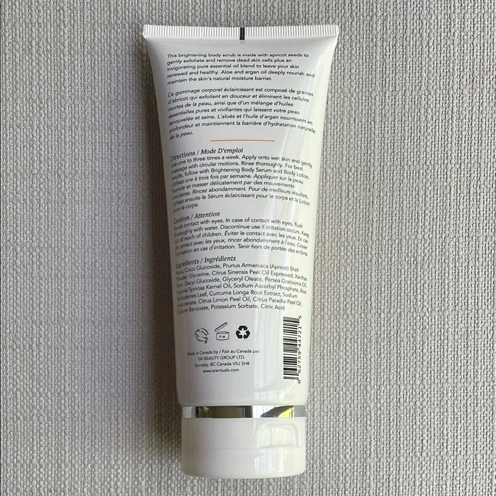 SCENTUALS Brightening Body Scrub Vitamin C Hyaluronic Acid 6.7oz Full