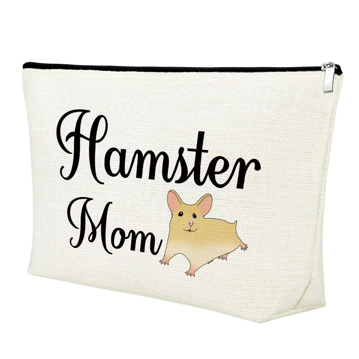 Hamster Mom Cosmetic Bag - Hamster Lover Gift Travel Makeup Pouch