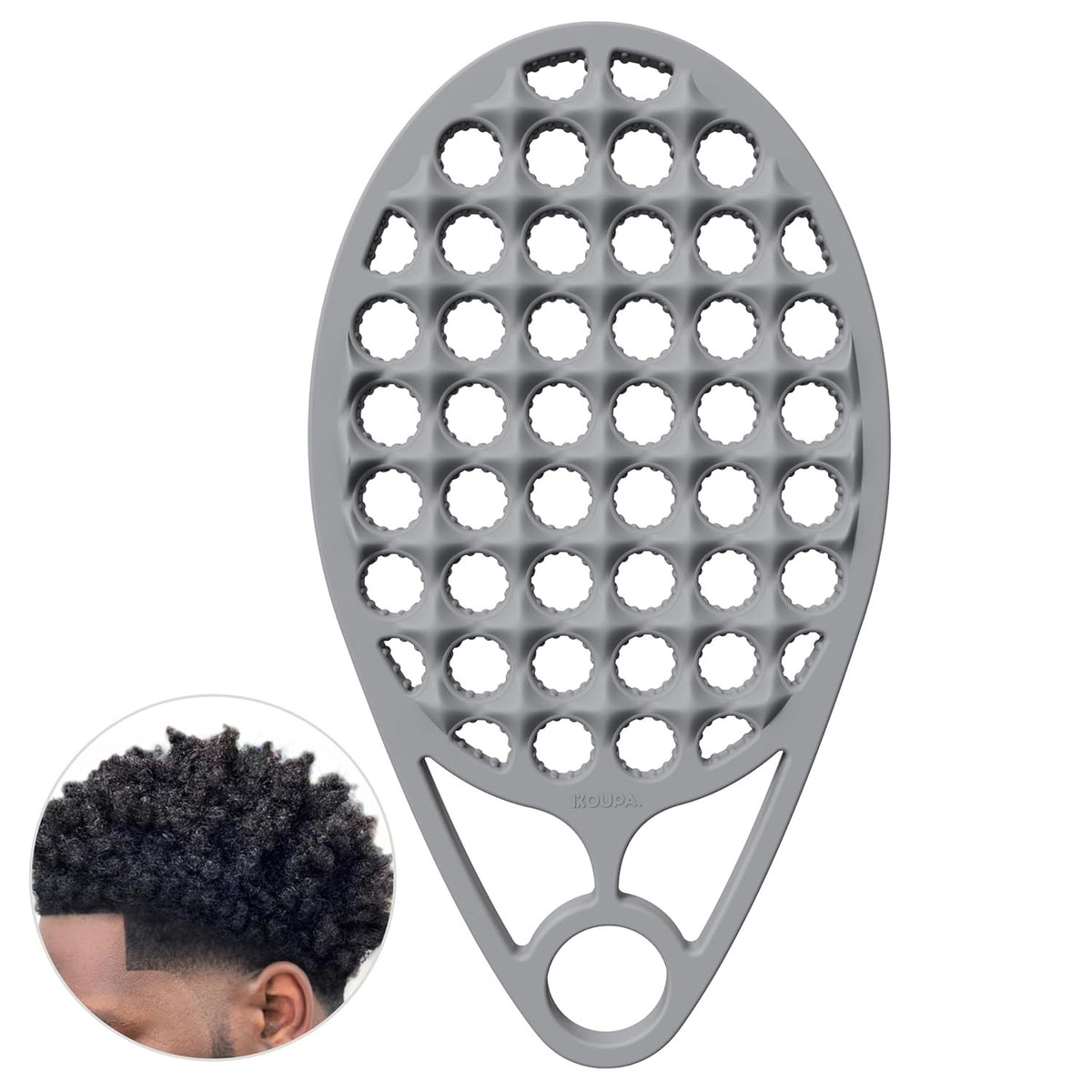 Silicone Curly Hair Brush - Twist Curl Styling Comb for Fast, Easy Hair Styling