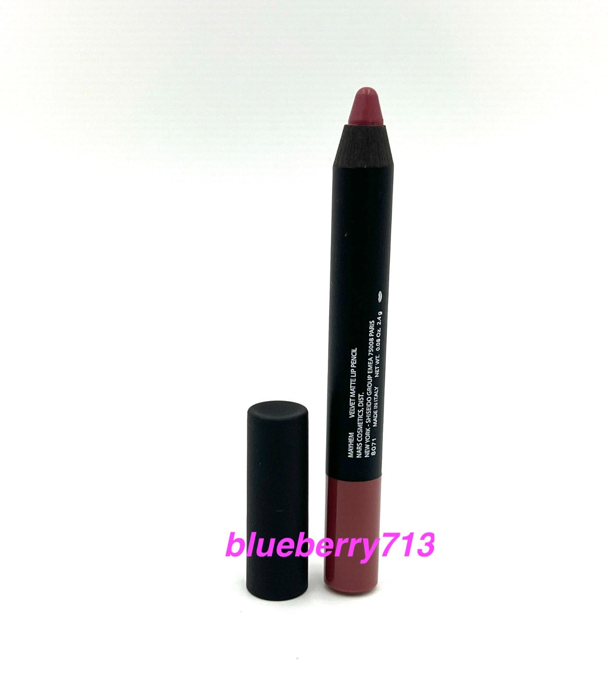 Lip Liner Pencil - Velvet Matte Lipstick - Mayhem Shade - Full Size 0.08oz