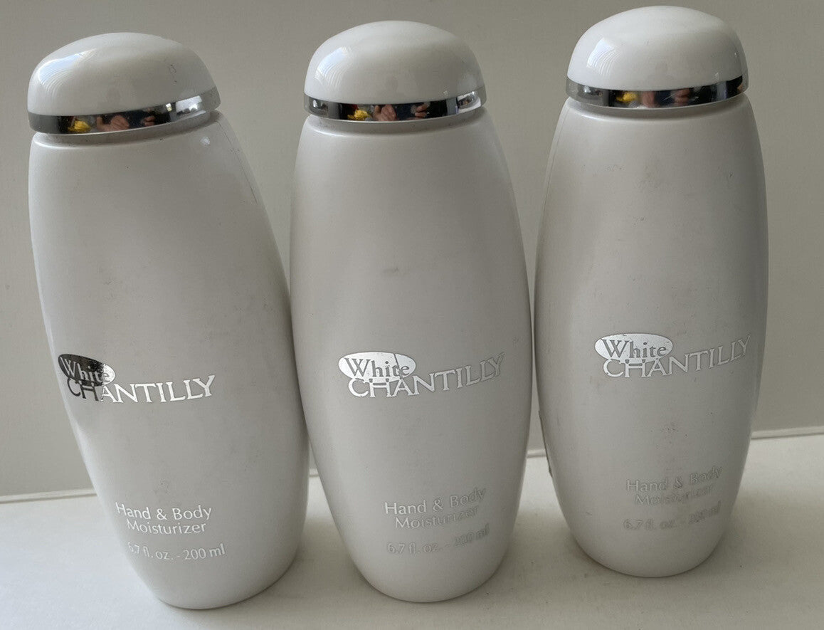 White Chantilly by Dana Women 3 x 6.7oz Hand & Body Moisturizer New
