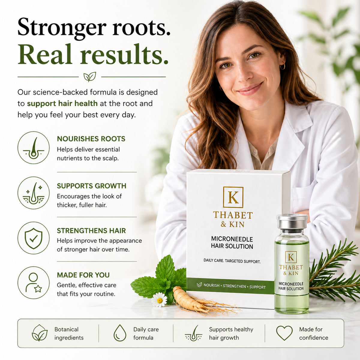 Hair Regrowth Serum - Ginseng & Peppermint Oil Treatment