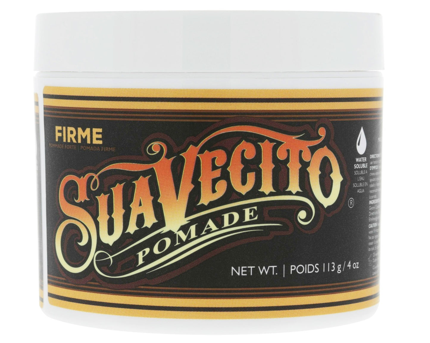 Strong Hold Hair Pomade Bundle - 3 Pack 4 oz. Water Soluble Styling Gel