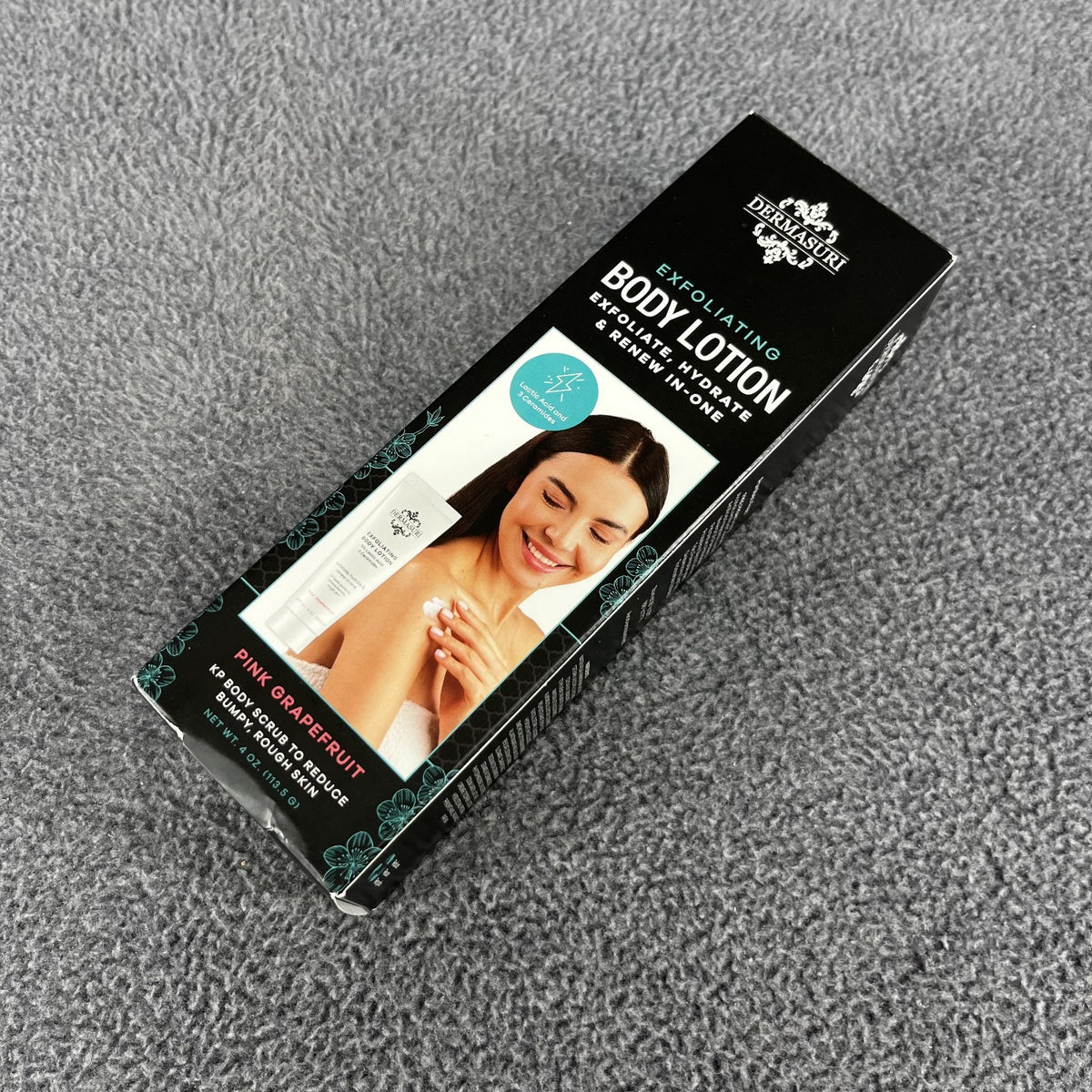 Dermasuri Exfoliating Body Lotion Grapefruit KP Scrub-reduce Bumpy