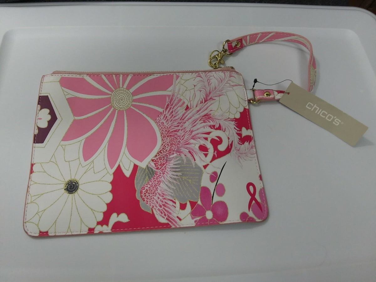 Floral Printed Zip Pouch for Travel & Storage - Living Beyond Breast Cancer