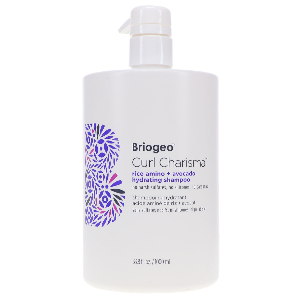 Hydrating Rice Amino and Avocado Shampoo for Curly Hair - 33.8 oz