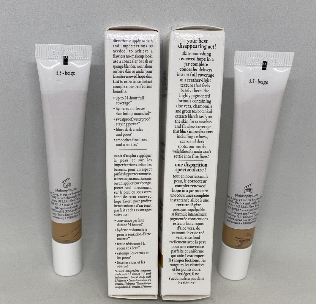 Waterproof Concealer 5.5 Beige - Full Coverage, Skin-Nourishing Formula
