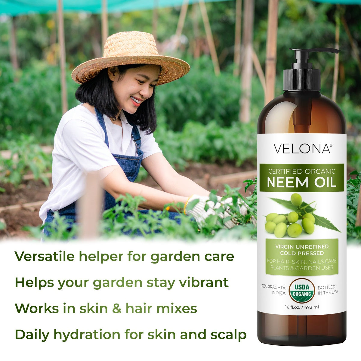 Neem Oil USDA Organic Cold Pressed - 1 Gallon