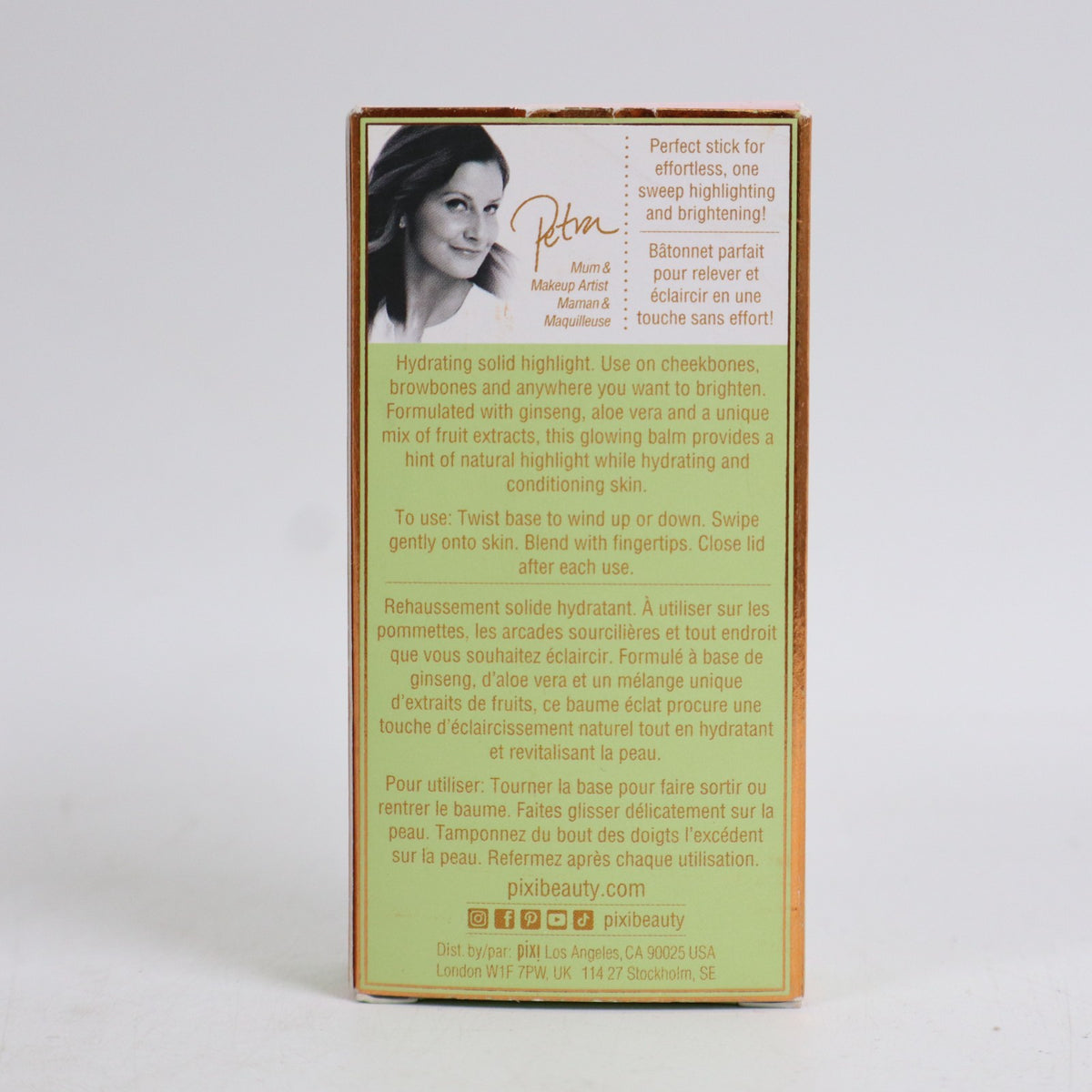 Pixi On-The-Glow Super Glow Highlighter Stick Petal Dew 0.6 oz - Face Illuminator