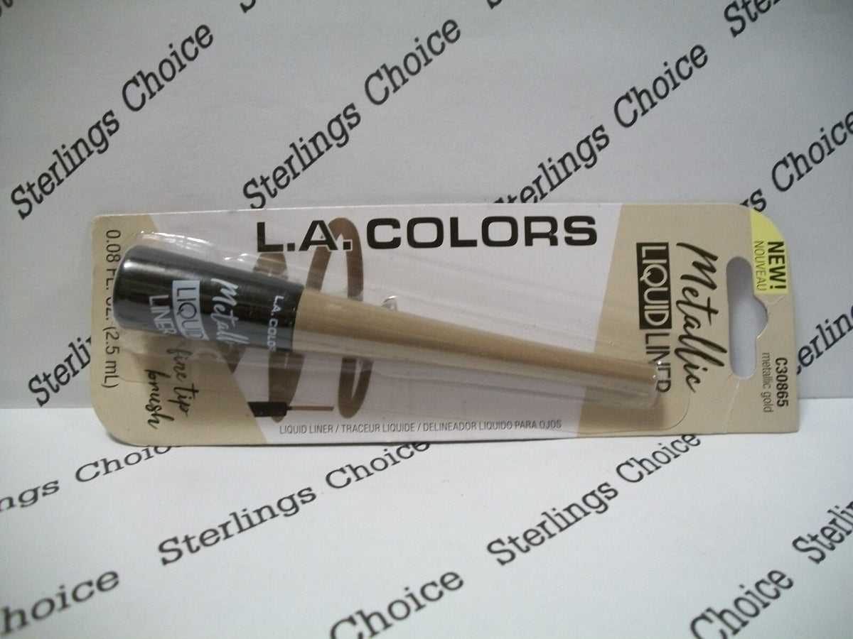 Metallic Liquid Eyeliner Gold - Precise Fine Tip for Eye Makeup