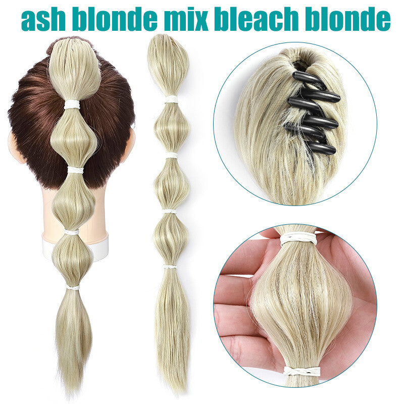 Extra Thick 12-Inch Clip-In Ponytail Hair Extension - Natural & Wavy