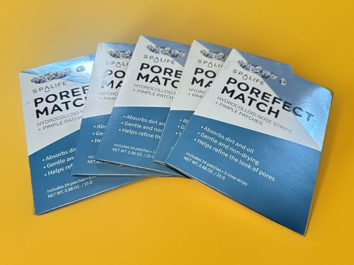 SpaLife Porefect Match Hydrocolloid Nose Strips & Pimple Patches - 5 Pack