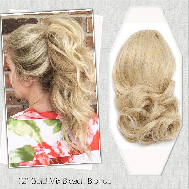 Fake Ponytail Clip-In Hair Extension Thick Natural Look 14 Inches