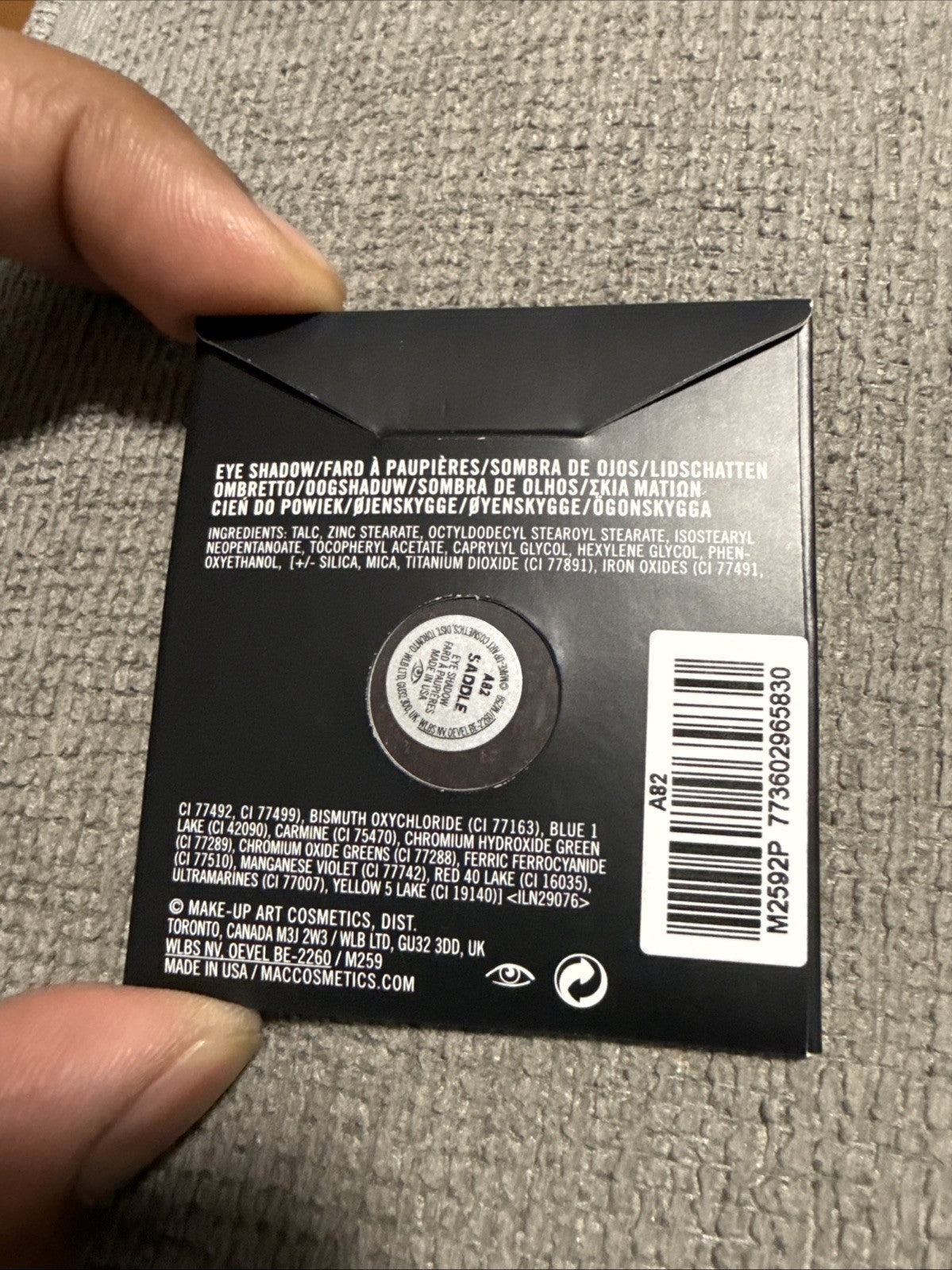 MAC Cosmetics Eye Shadow Palette Refill Pan Magnet Saddle Matte BNIB