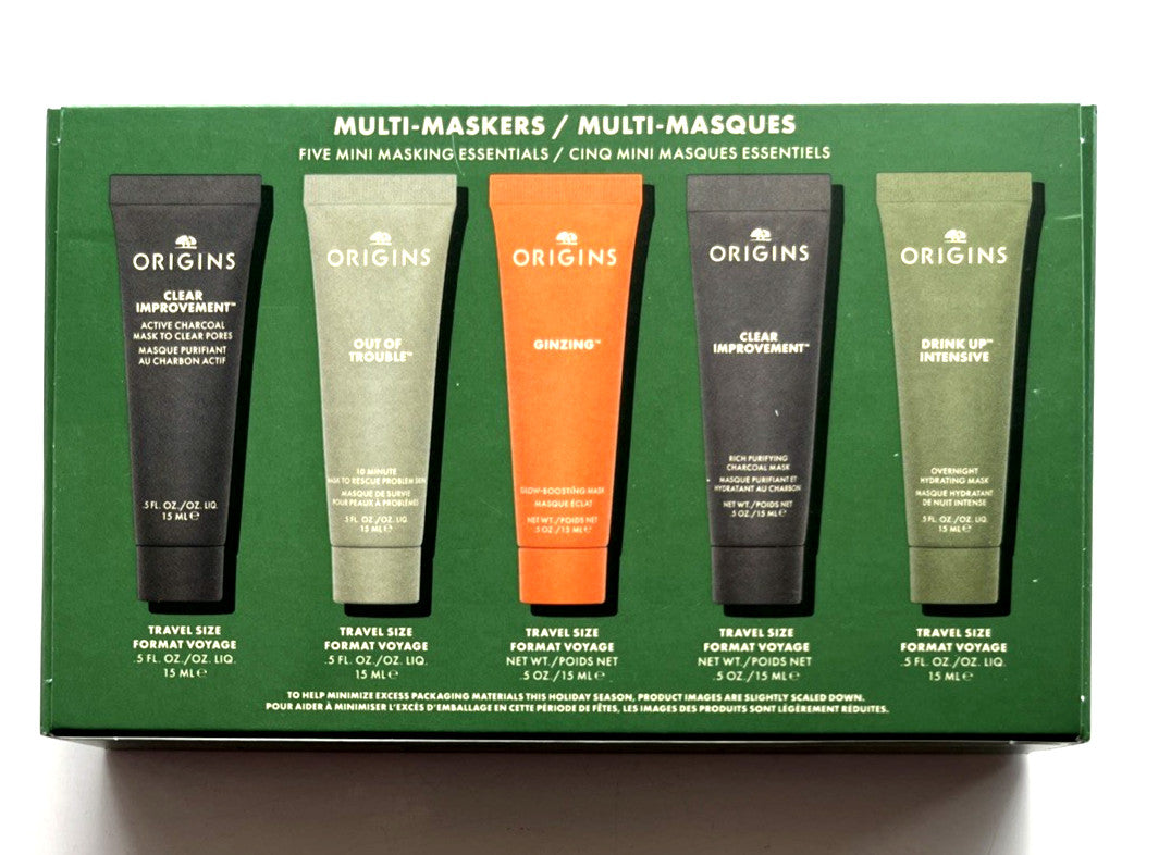 Origins Multi-Maskers Mini Masking Set - 5 Assorted Masks for Skin Care