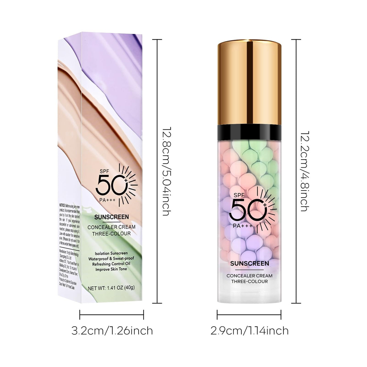 3-in-1 Color Correcting Makeup Primer SPF 50 PA+++ Facial Serum