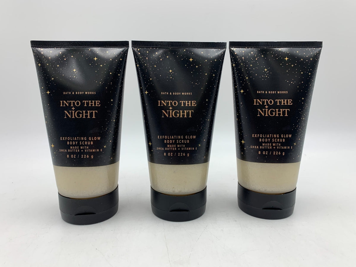 Bath & Body Works Into The Night Exfoliating Glow Scrub S/3 8 Oz #609A