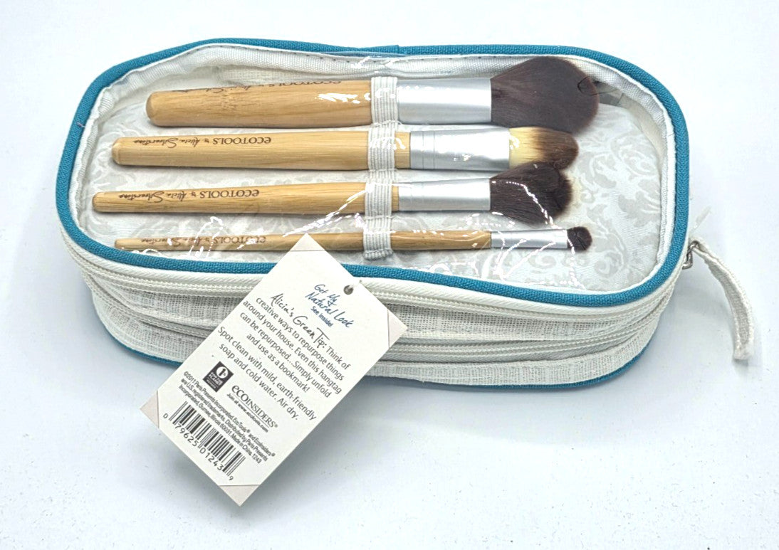 EcoTools Alicia Silverstone Brush Set & Bag - Blue