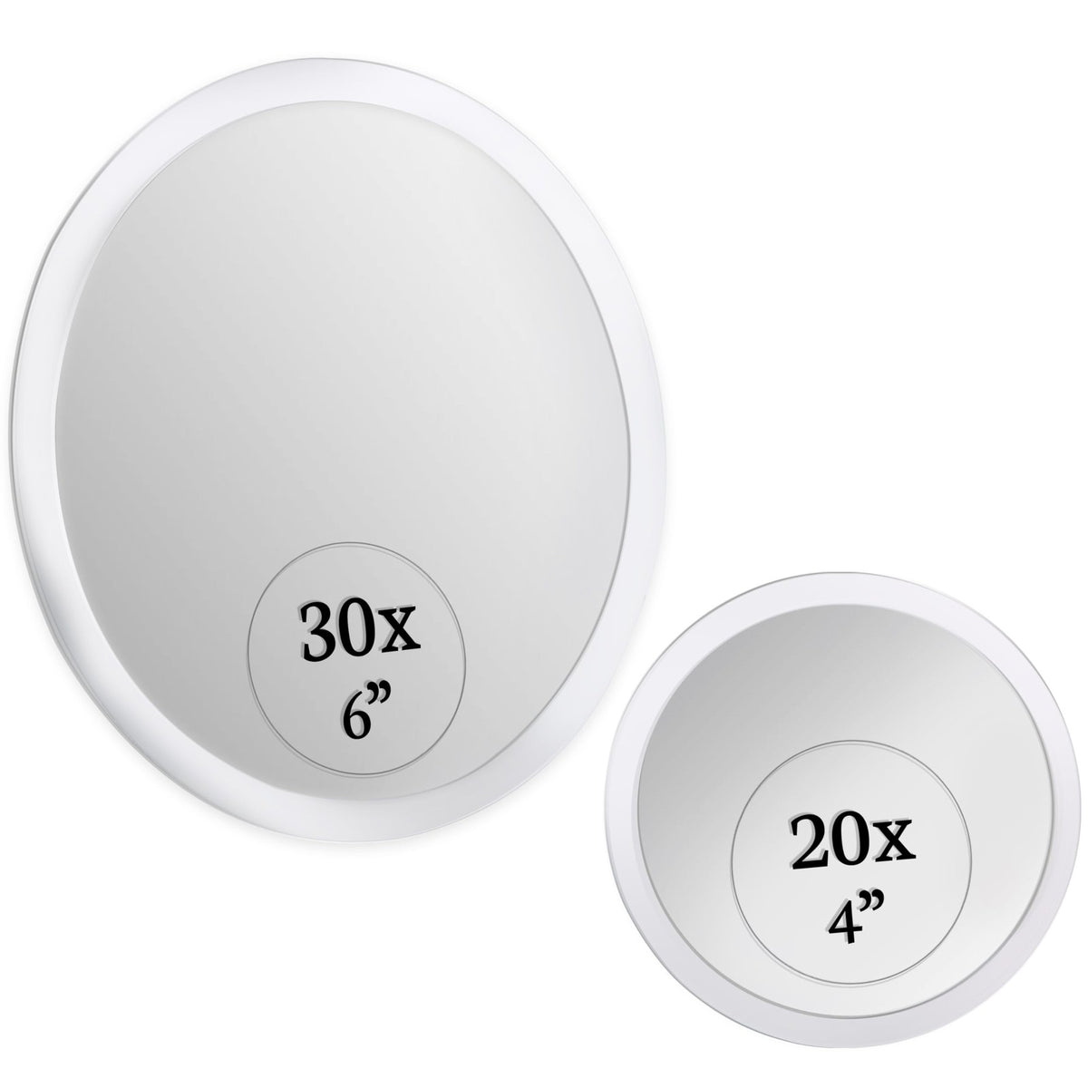 Double Sided 7.8 Inch Tabletop Makeup Mirror with 20X Magnification