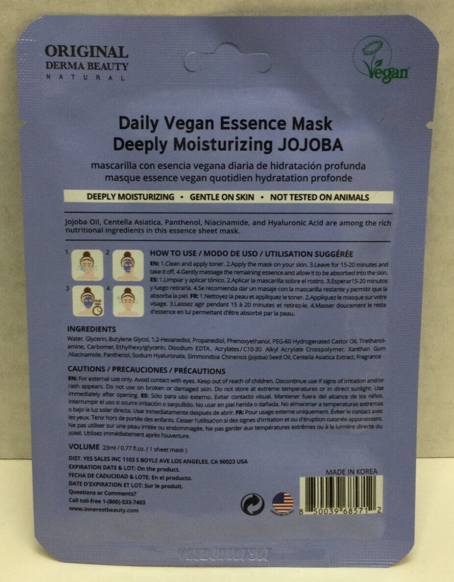 Collagen Face Masks 18ct - Vegan Moisturizing Sheet Masks
