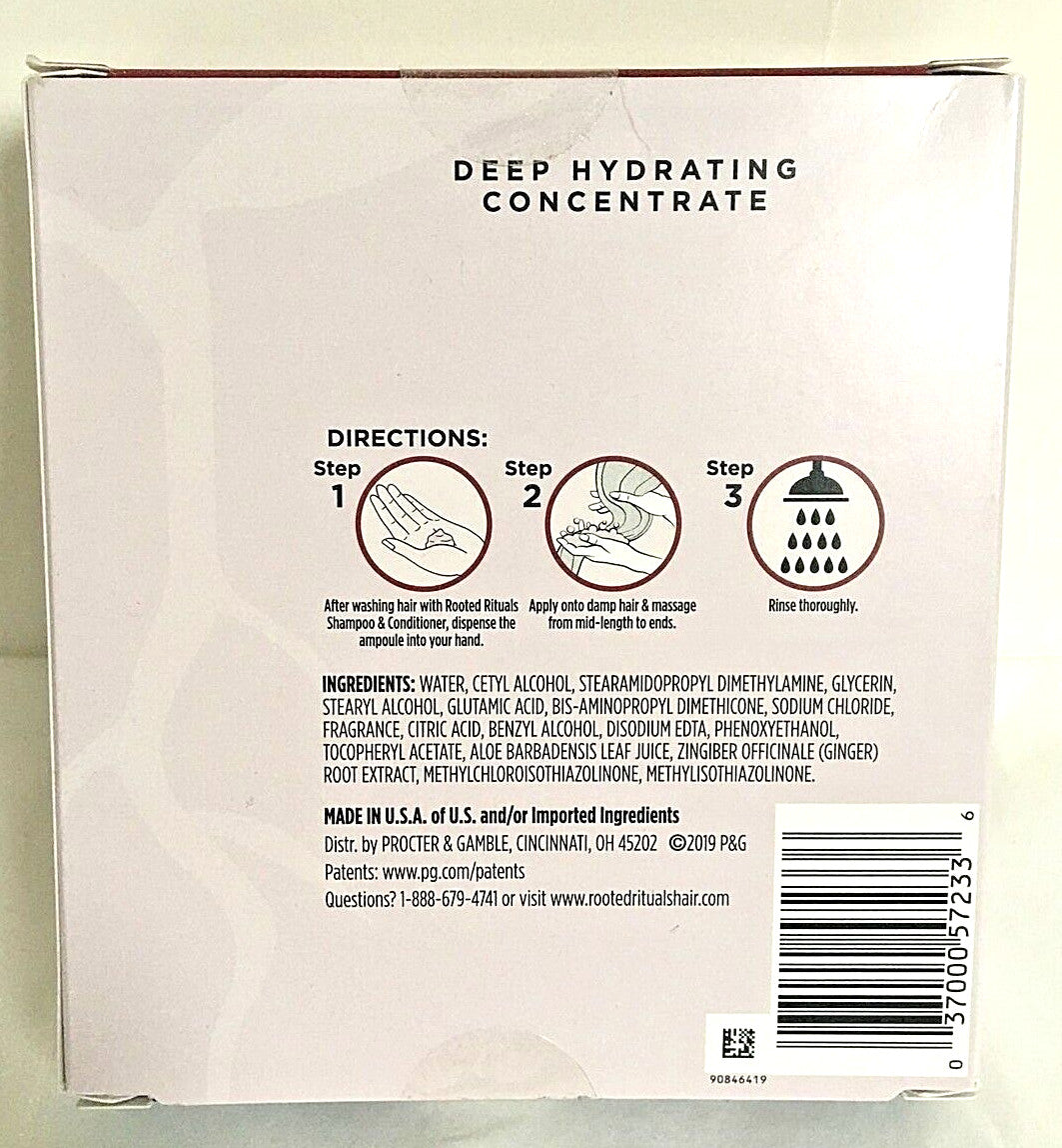Ginger Root & Aloe Deep Hydrating Hair Treatment Pack of 3 - For Color-Treated Hair