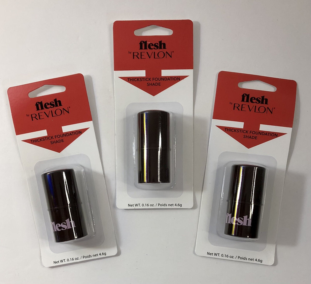 Revlon Flesh Concealer Foundation Sticks #40 Espresso Set of 3