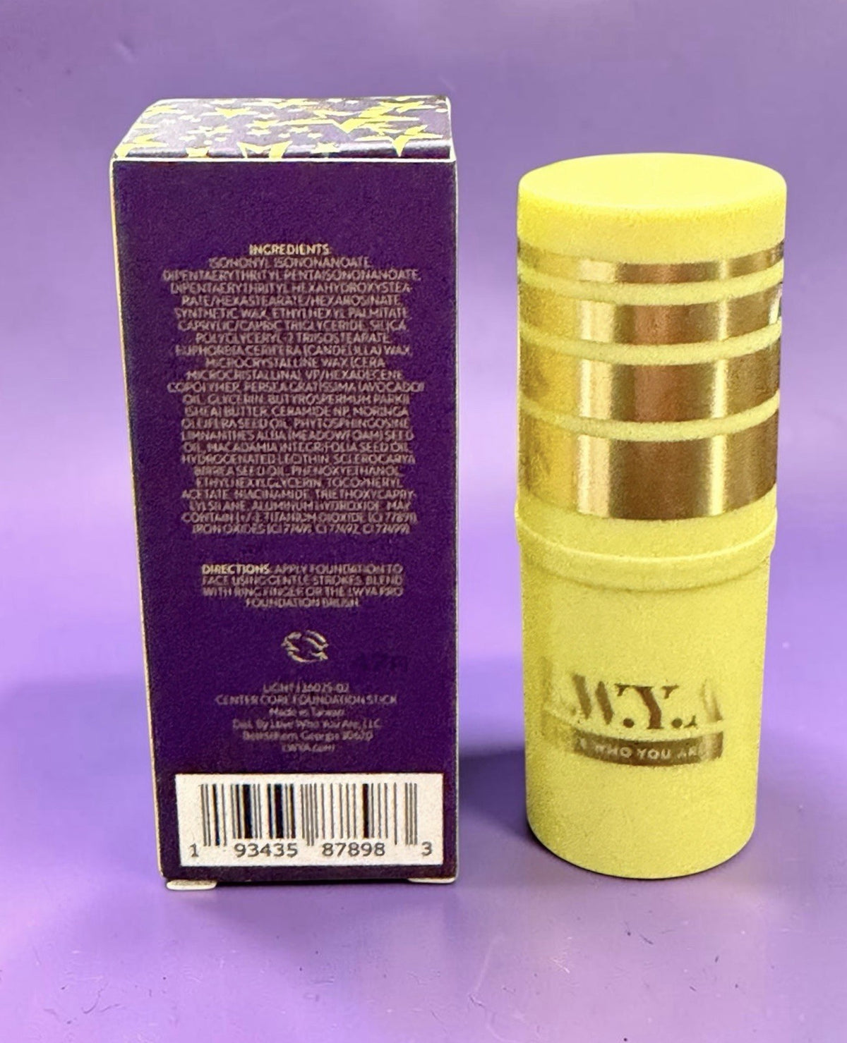 Light Foundation Stick - Buildable, Moisturizing Center Core Makeup 0.26 oz