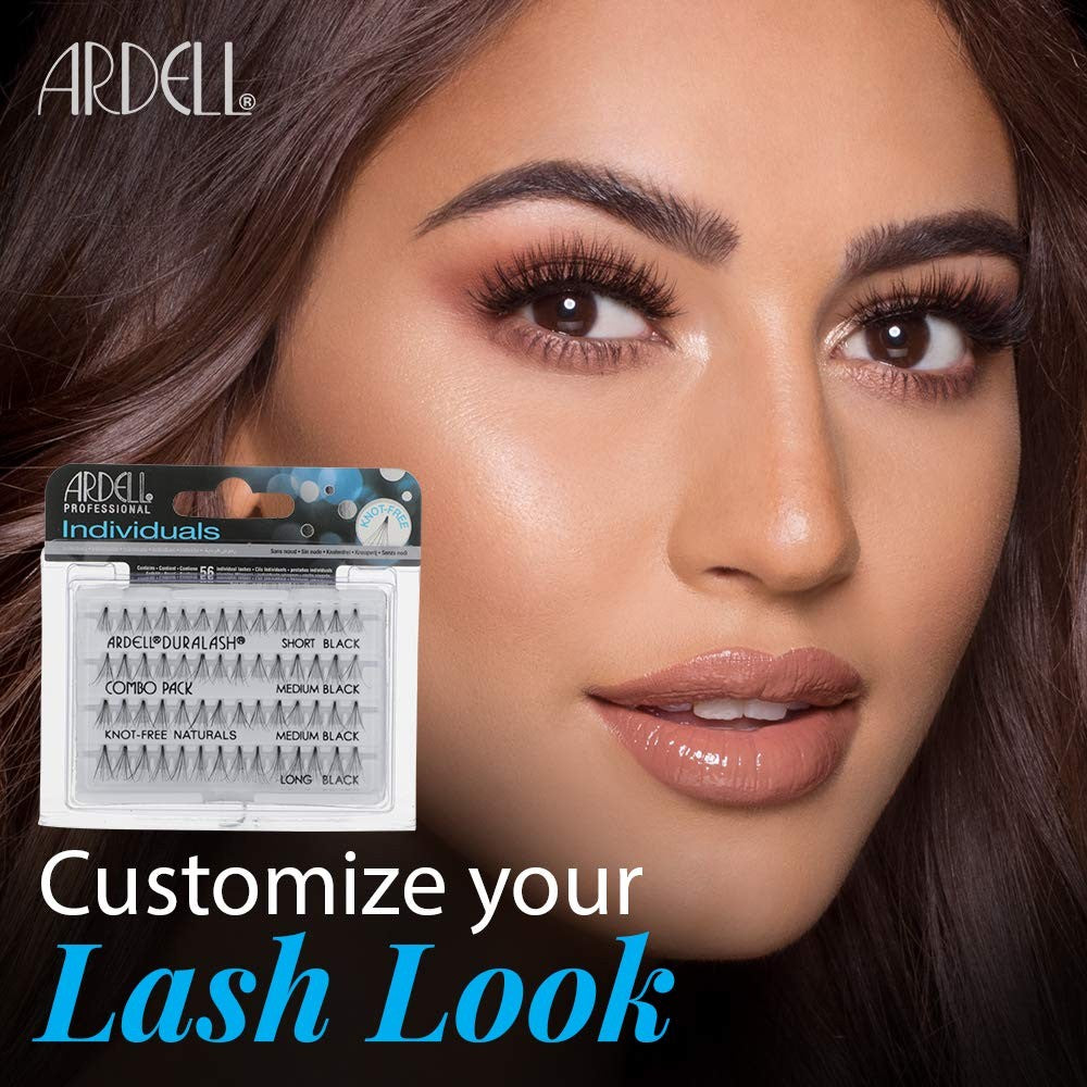 False Eyelash Extensions - Natural Look Individual Lashes 4 Pack
