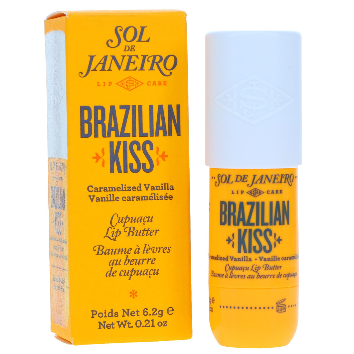 Sol de Janeiro Brazilian Kiss Cupuaçu Lip Butter 0.21 oz - Nourishing Lip Balm