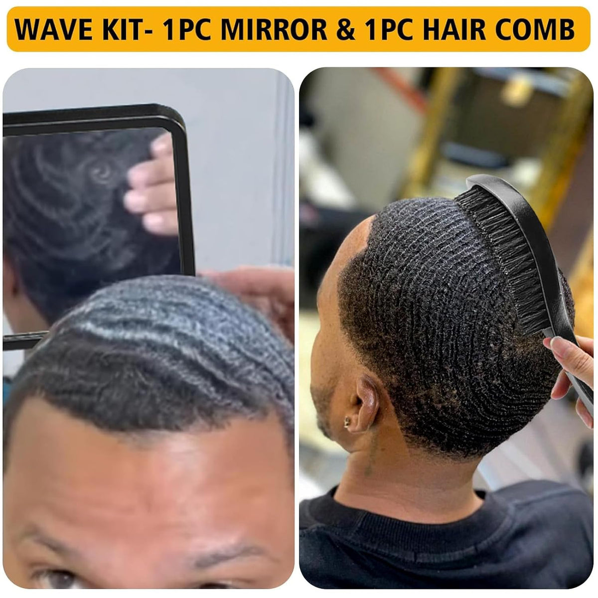 Men's Strong Hold Wave Pomade for 360 Waves Easy Wash Hair Cream