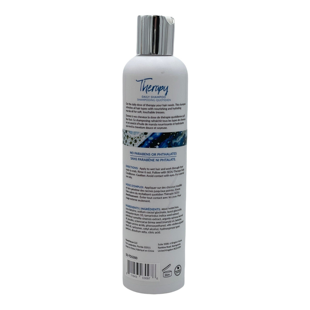 Sedu Therapy Daily Shampoo Nourishing 10.1 oz Sulfate Free with Marula Oil - 4 Pack