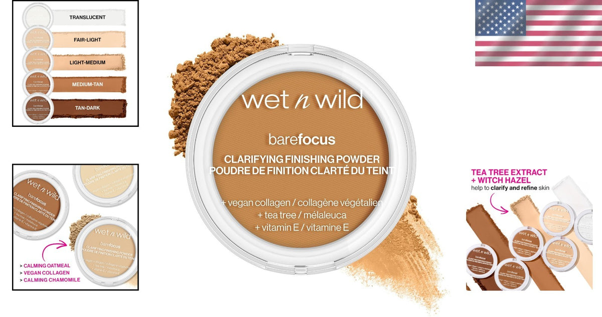 Light-Coverage Clarifying Face Powder for All Skin Types with Matte Finish