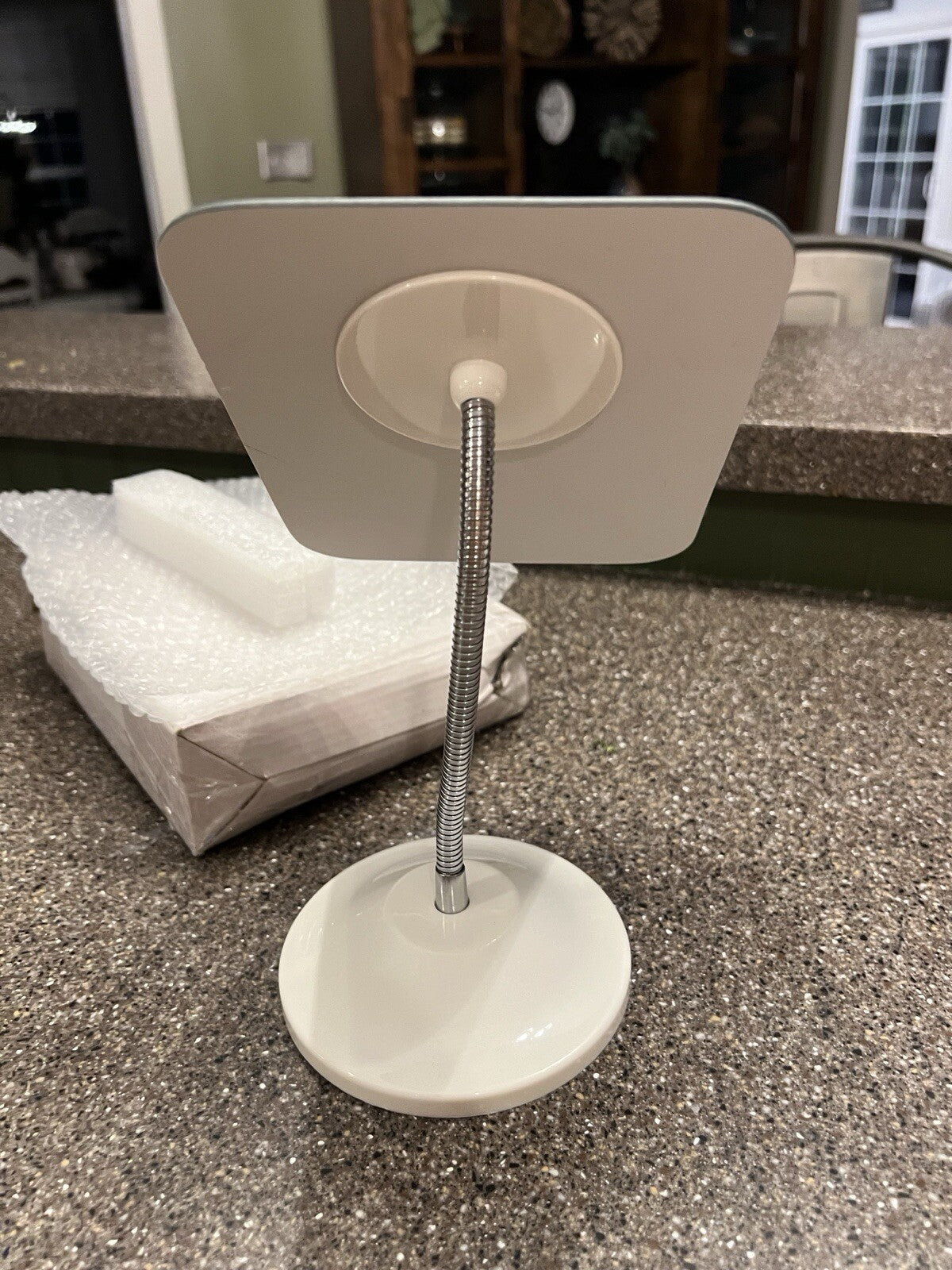 Adjustable Folding Makeup Mirror 7.5x6.5 Inch Portable 360° Rotation