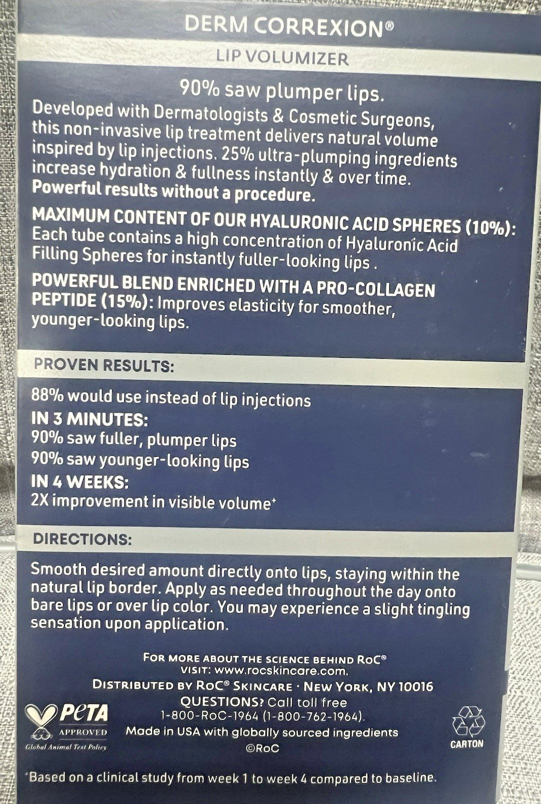 Lip Plumper with Peptides Hyaluronic Acid & Vitamin E - Lip Volumizer
