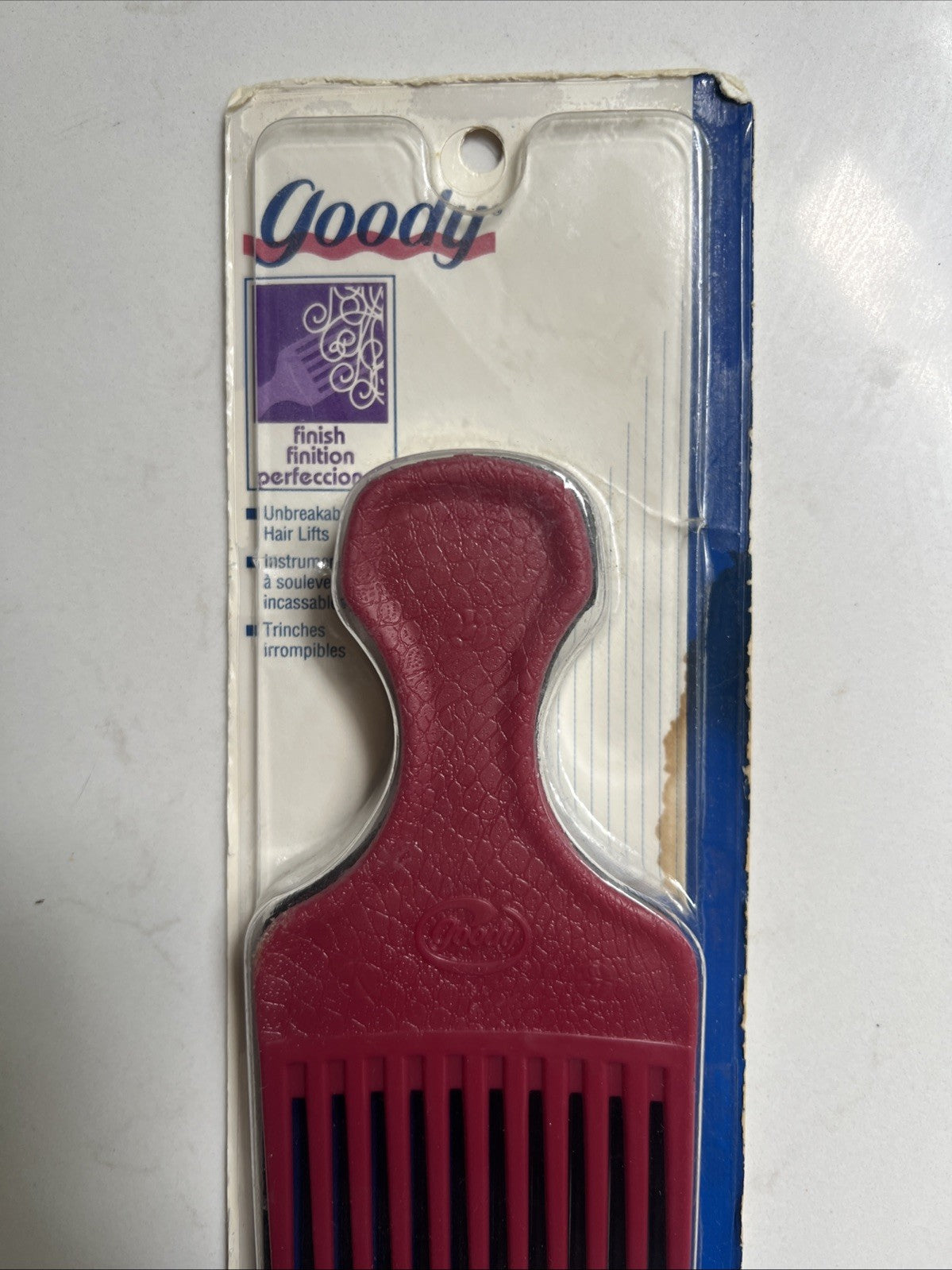 Vintage 1996 Goody Unbreakable Plastic Hair Lift Comb Pick Made in USA