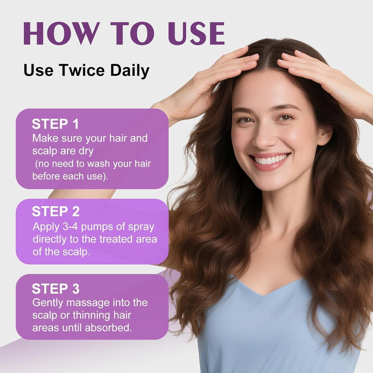 EZBIORT Minoxidil Spray 5% With Biotin - 6 Month Supply Exp 8/2027