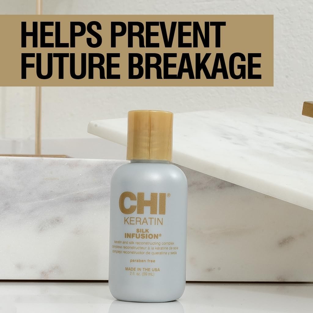 CHI Keratin Silk Infusion Hair Treatment - 2 Fl Oz Smoothing Serum