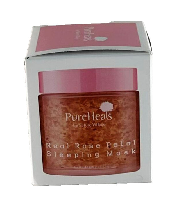 PureHeals Real Rose Petal Sleeping Mask 100g - Moisturizing & Brightening Face Cream