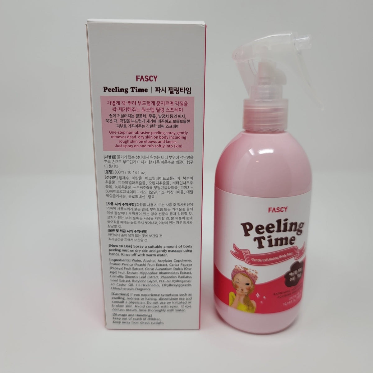 K Beauty Fascy Peeling Time Gentle Exfoliating Body Mist Spray 10.14