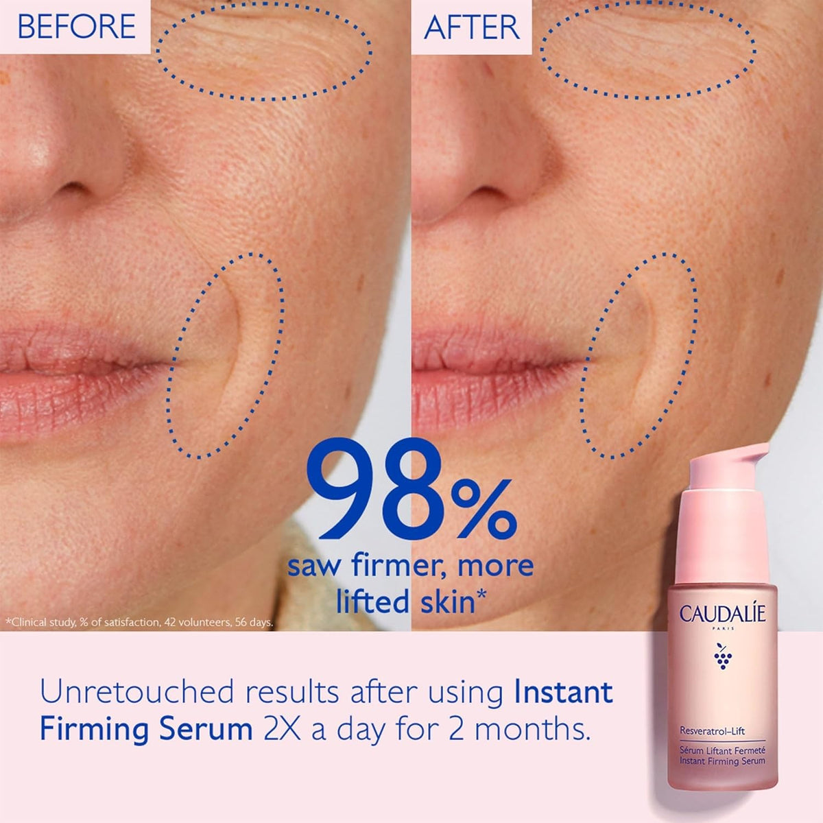 Facial Firming Serum with Resveratrol & Hyaluronic Acid - 30ml