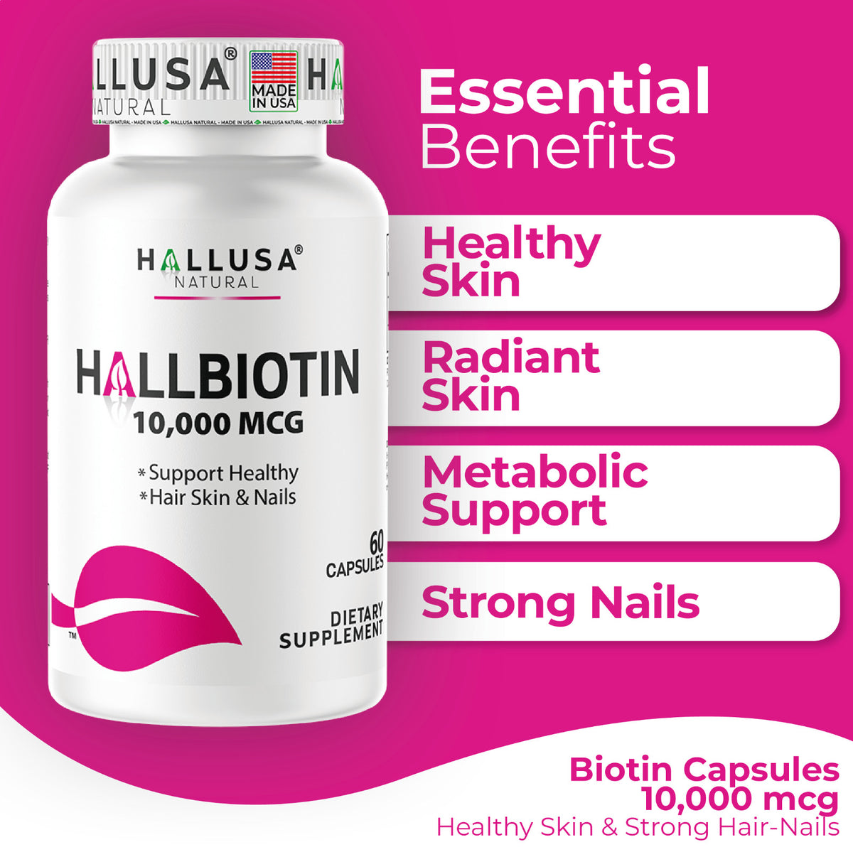 Hydrolyzed Collagen Liquid 16 oz with Biotin 10,000 mcg - 3 Pack