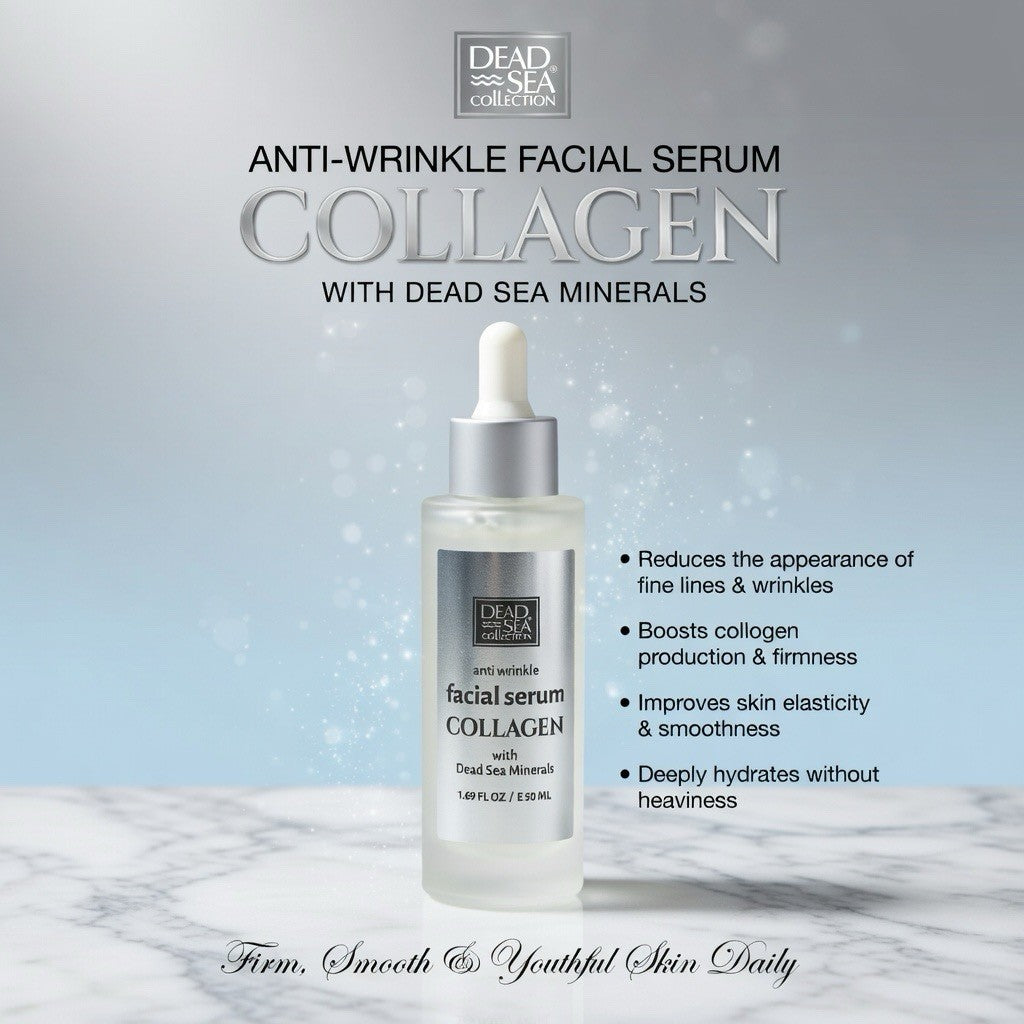 Dead Sea Collagen Anti-Aging Facial Serum 1.69oz - Firming & Hydrating