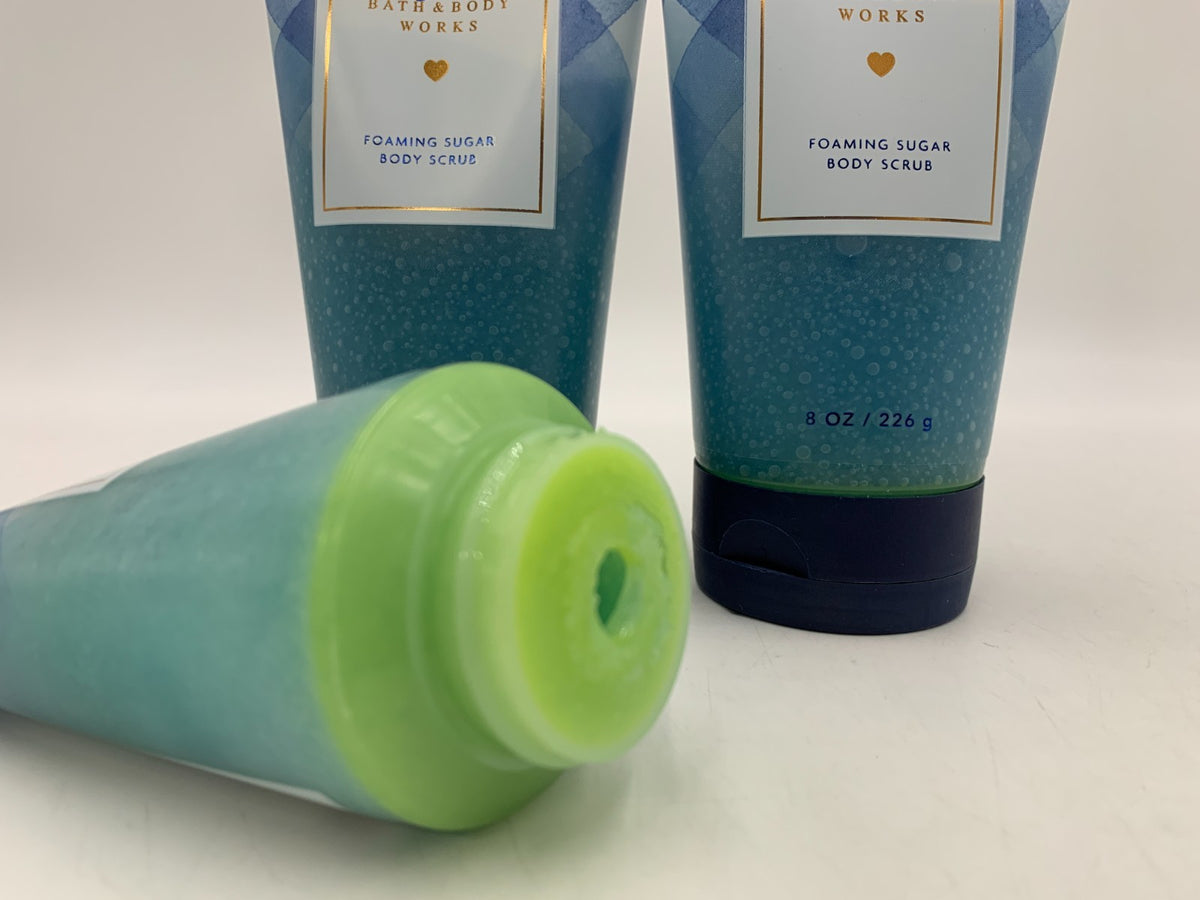 Bath & Body Works Gingham Foaming Sugar Scrub Full Size 8 oz S/10