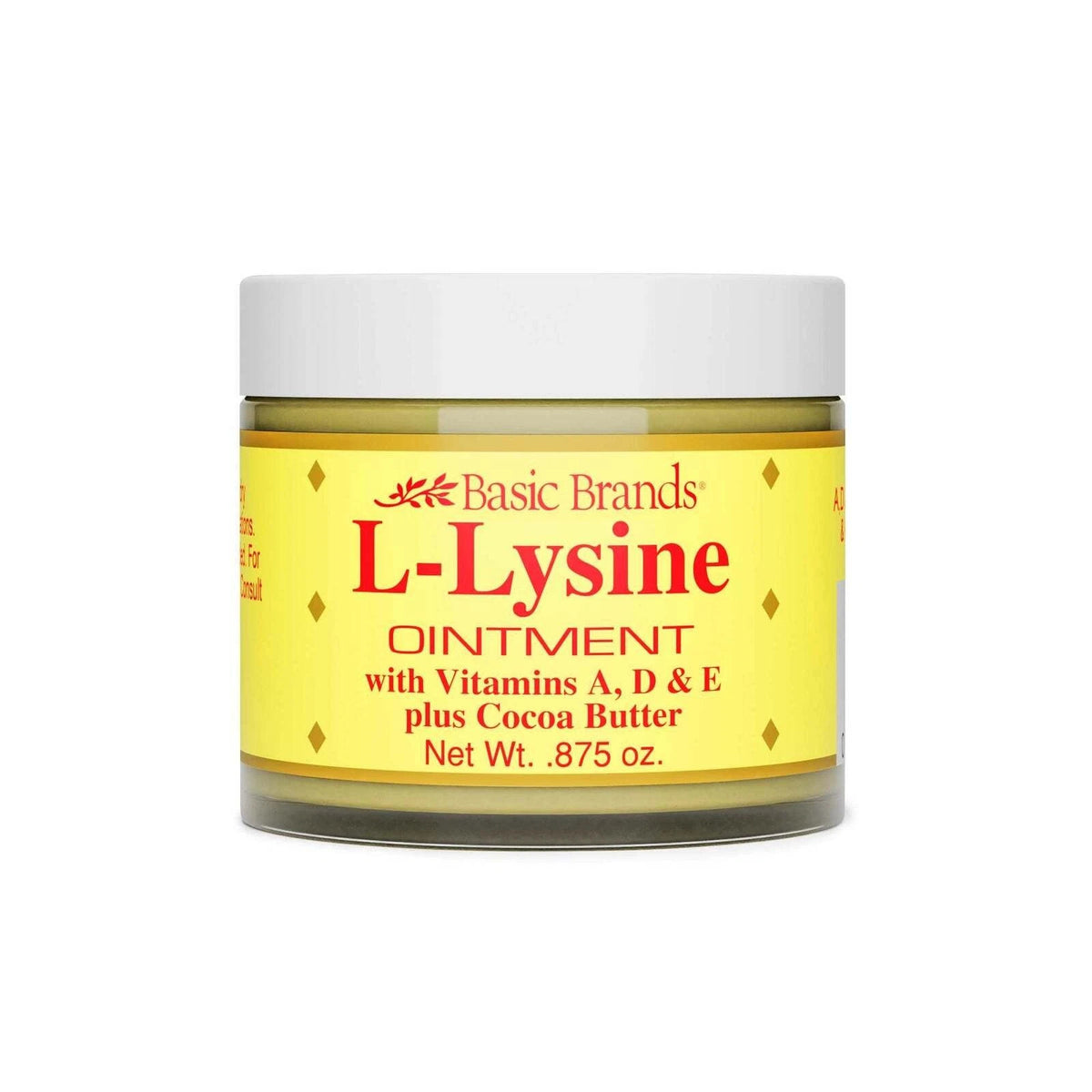 L Lysine Ointment with Vitamins A D E & Cocoa Butter - Cold Sore & Skin Relief, Pack of 3