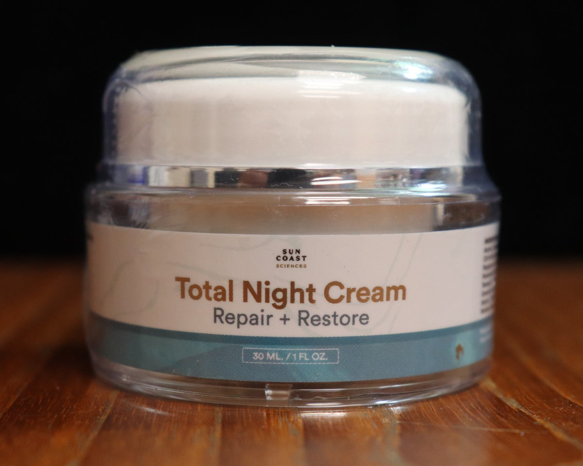SunCoast Total Night Repair & Restoring Anti-Age Skin Cream with Peptides