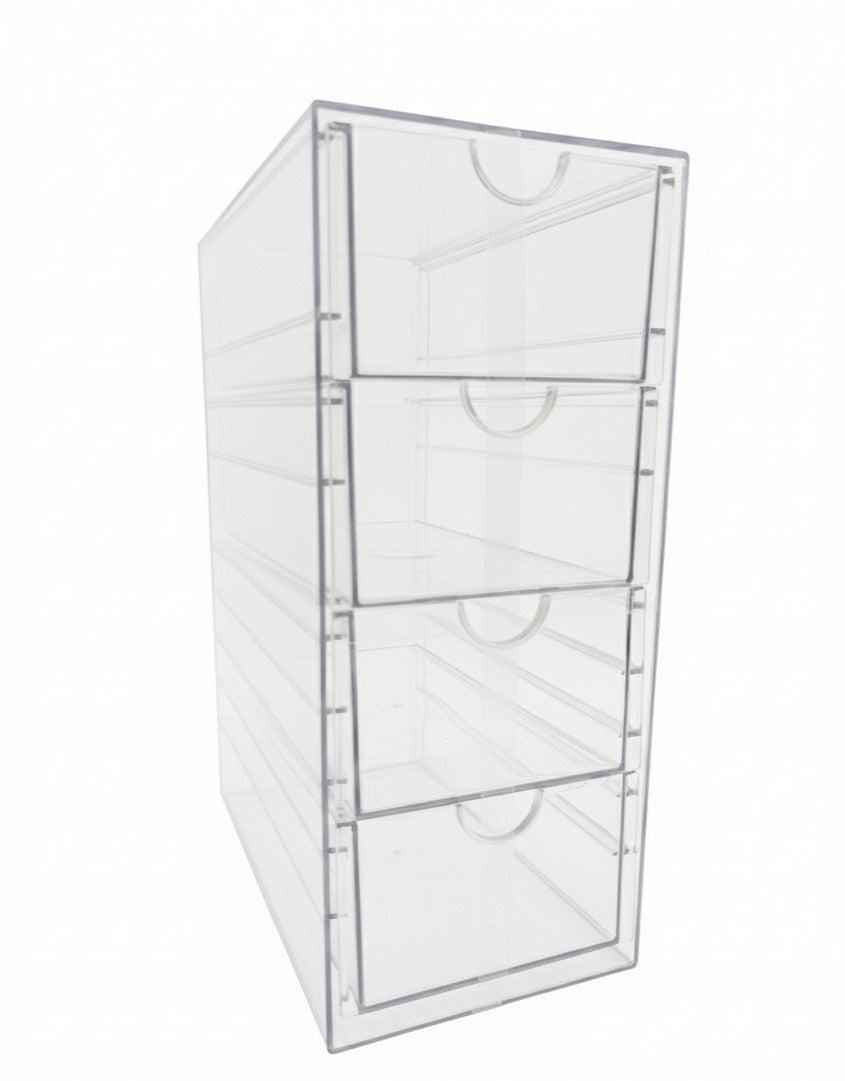 Acrylic Jewelry & Makeup Organizer with Multiple Drawers - Sturdy Storage Solution