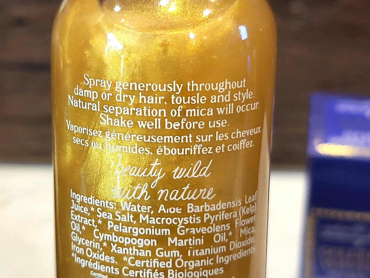 Sea Salt Shimmer Spray for Beach Waves & Hair Texture - 2 oz