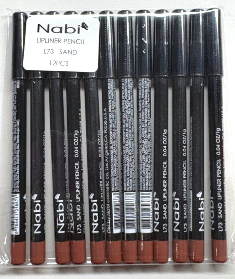 Lip Liner Pencil - Sand Color, 0.04 oz, 12 Pack - Free Shipping
