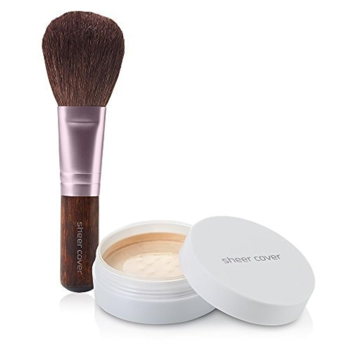 Mineral Foundation Makeup Kit with Free Brush - Light/Fair